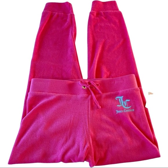 Juicy Couture Shocking Pink MT Zuma Pants Girl’s Soft Jogger Pants Various NWT - Picture 4 of 14